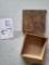 TWO VINTAGE AMERICAN EAGLE WOODEN BOXES