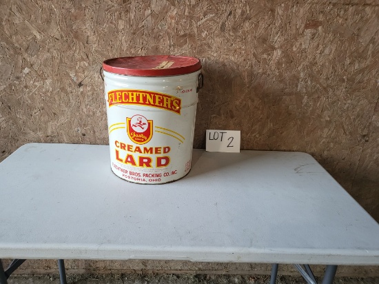 FLECHTNERS CREAMED LARD TIN
