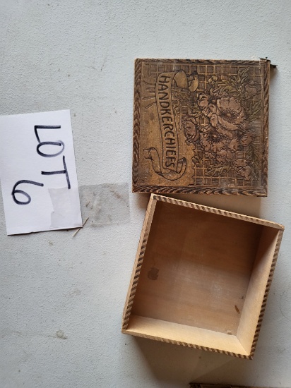 TWO VINTAGE AMERICAN EAGLE WOODEN BOXES