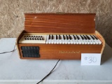 WORKING VINTAGE HARMOCHORD HARMONIUM NO LEGS NEEDED ELECTRIC