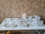 LARGE LOT CRYSTAL DISHES