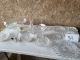 LARGE LOT CRYSTAL DISHES