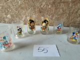 LOT OF 6 VINTAGE DISNEY CUPS