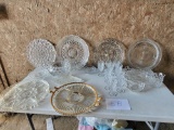 LARGE LOT CRYSTAL DISHES