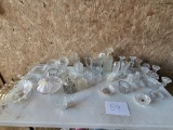 LARGE LOT CRYSTAL DISHES