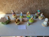 BEATRIX POTTER PETER RABBIT MUSIC BOX FIGURES LARGE COLLECTION