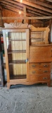 ANTIQUE SECRETARY BOOKCASE