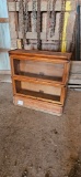 ANTIQUE SECTIONAL WOOD BOOKCASE SHORT