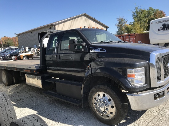 2019 FORD F-750 WITH JERR DANN 22’ ROLL BACK BED AND WHEEL LIFT