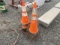 ORANGE SAFETY CONES