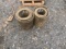 BLACK RUBBER 2 ROLLS