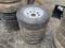 6 LUG TIRE & RIMS QTY 4, 225/75-15