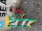 LADDER GREEN, RED CART, & SIGN