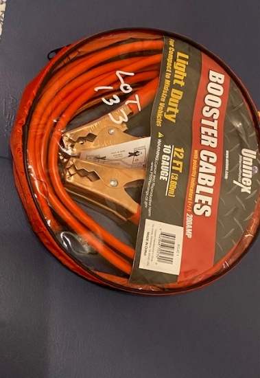 Booster Cable, 12',  10 gauge