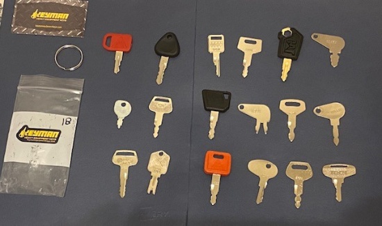 Heavy Equipment Keys