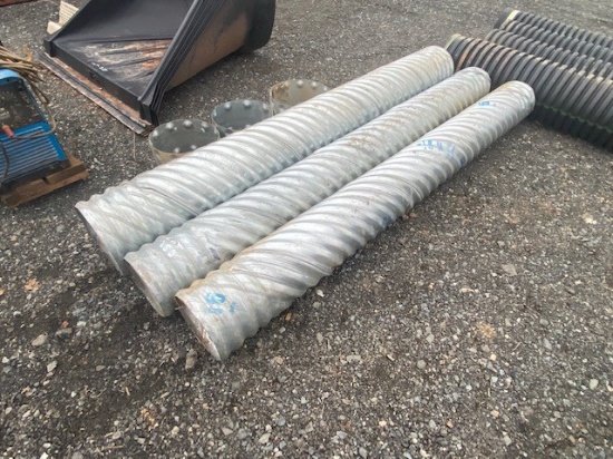 3 Metal Culvert Pipes