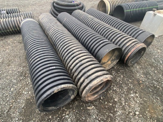 5 Black Driveway Pipes