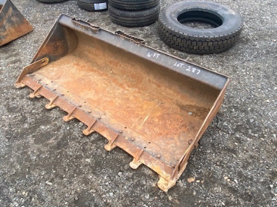 SKID LOADER BUCKET 6'