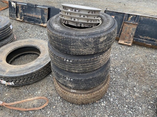 4 FORD TIRE & RIMS 8 LUG