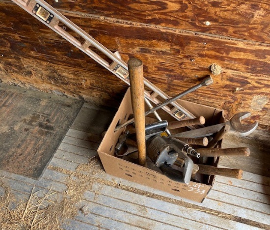 BOX OF ASSORTED TOOLS WITH AIR IMPACT