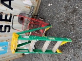 LADDER GREEN, RED CART, & SIGN
