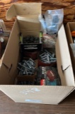BOX OF BOLTS AND SANDER