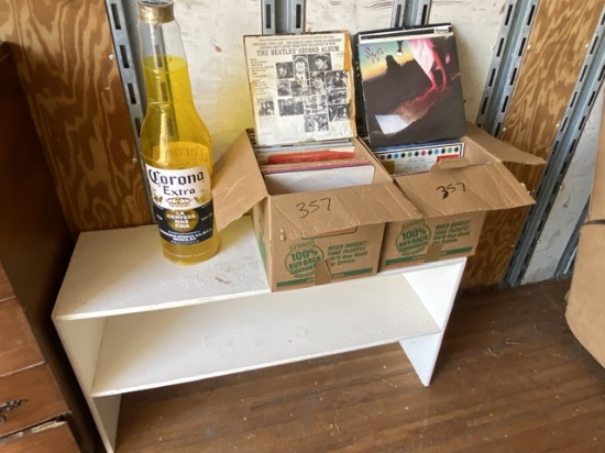 Records and shelf