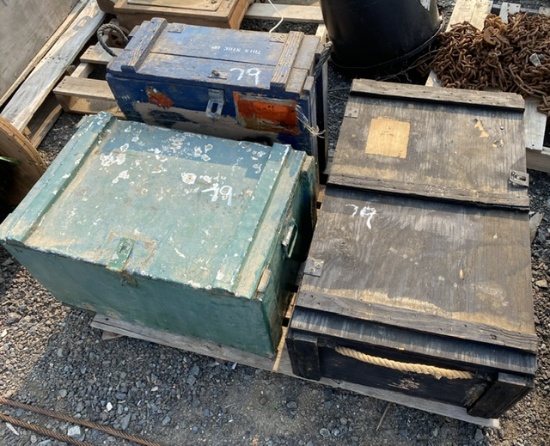3 Wooden Crates