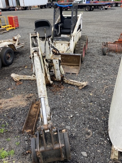 Bobcat 825 Skid Steer with Backhoe