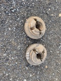Garden tractor wheel weights