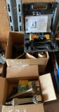 Box of Files, Hole Saw Bits and Nail Gun