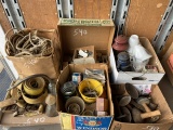 Lanterns, light fixture, rope and straps