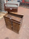 Wooden Cabinet and Toolbox