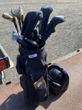 Golf Clubs and Bowling Ball