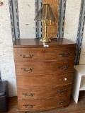 Dresser and a Lamp