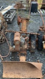 Antique 2 Wheel Tractor with Blade