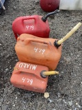 3 Gas Cans