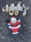 Garden Statues, Flower Pots, Wooden Santa