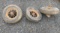 3 Antique Spoke Wheels with Tires