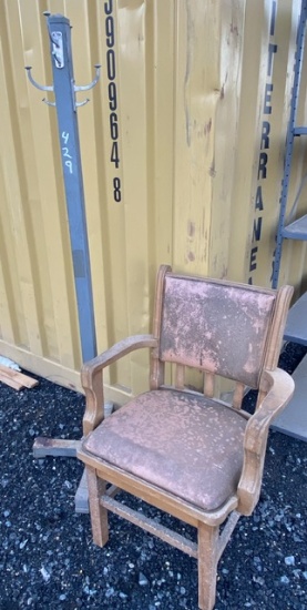 Coat Rack and Chair