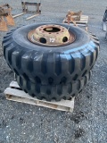 Military Truck 14.00 - 20 Tires on 10 Hole Wheels
