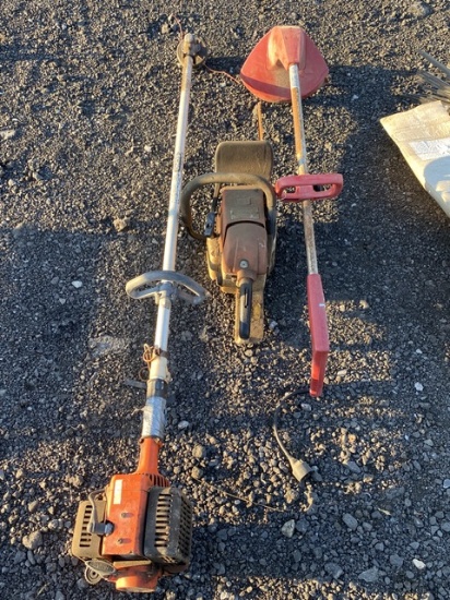 Weed Eaters and chainsaw