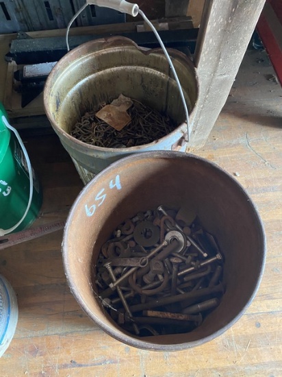 Bucket of Hardware and Nails