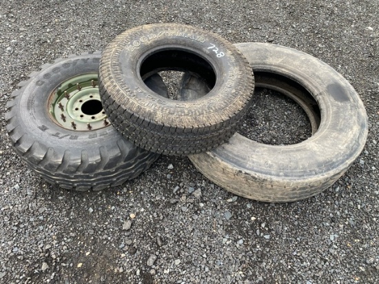 3 Tires and Wheel