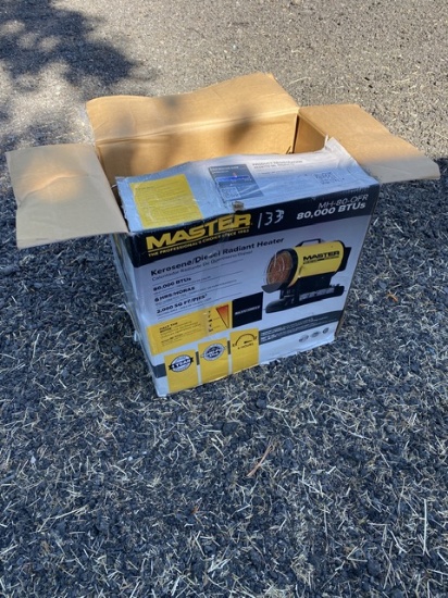 Master Heater 80K BTU’s