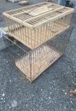 Metal Cage and Wooden Cage