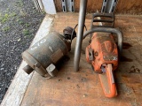 Husqvarna 235 Chainsaw and Dayton Model 5K352 Electric Motor