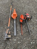 Pole Saw, Blower, Headgear Trimmer and Chainsaw