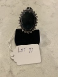 Mass Agate Ring Size 7 German Silver