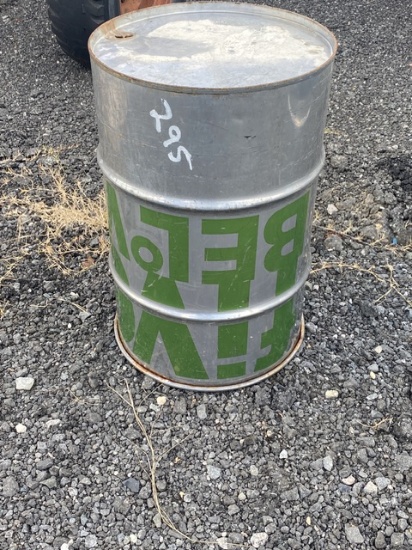 Small Metal Barrel, Open, No Top